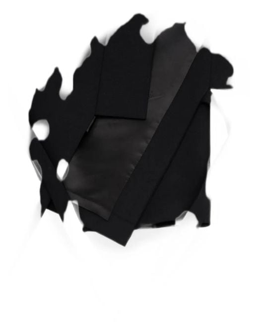 KENZO Black Wrap-Style Long-Sleeve Jacket