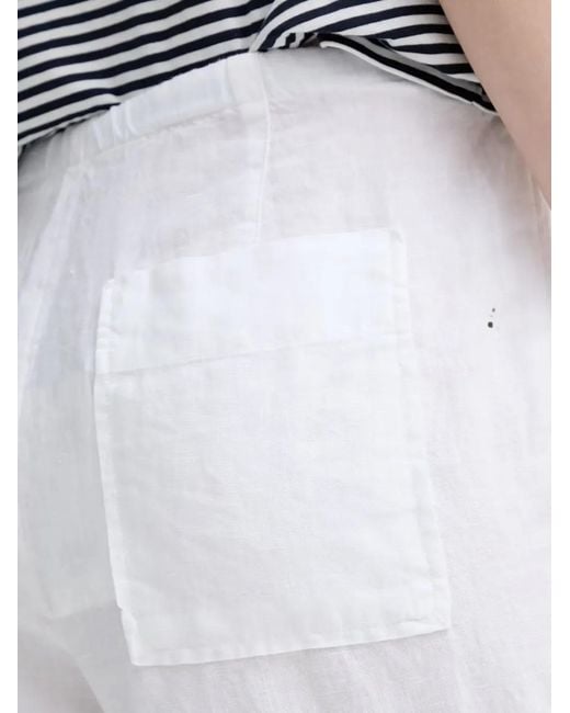 Marc O' Polo White Drawstring Wide-Leg Trousers