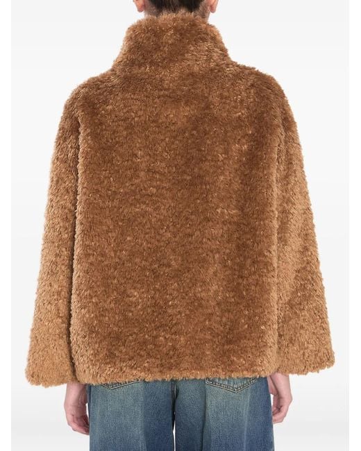 Herno Brown Daunenjacke Mit Stehkragen