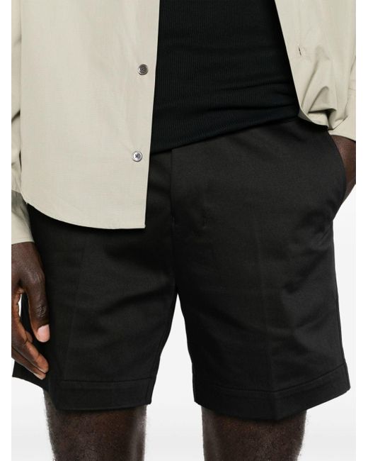 Bermuda en coton à taille mi-haute AMI pour homme en coloris Black
