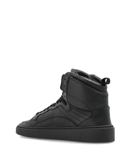 DSquared² Black High-Top Leather Sneakers