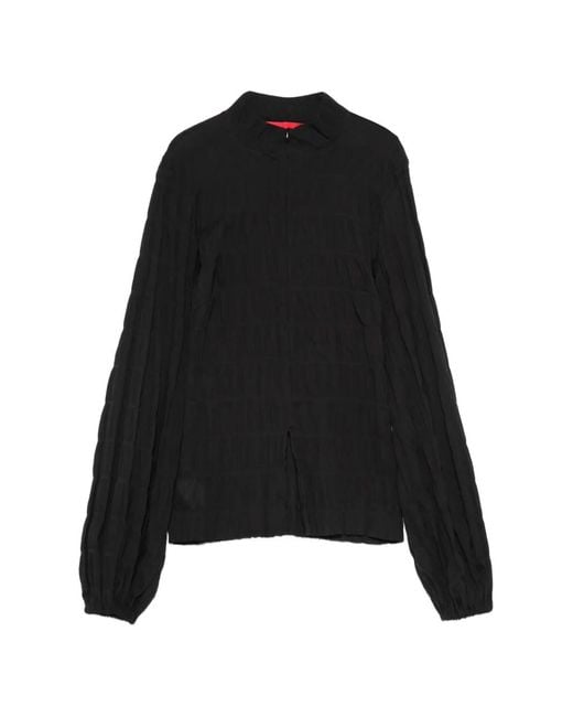 Thelatest Black Dalila Textured Blouse