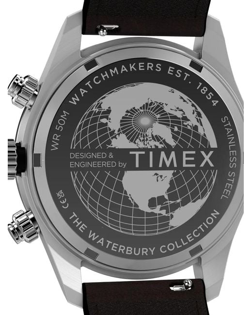Timex Gray Waterbury Heritage Chronograph 39Mm Watch for men