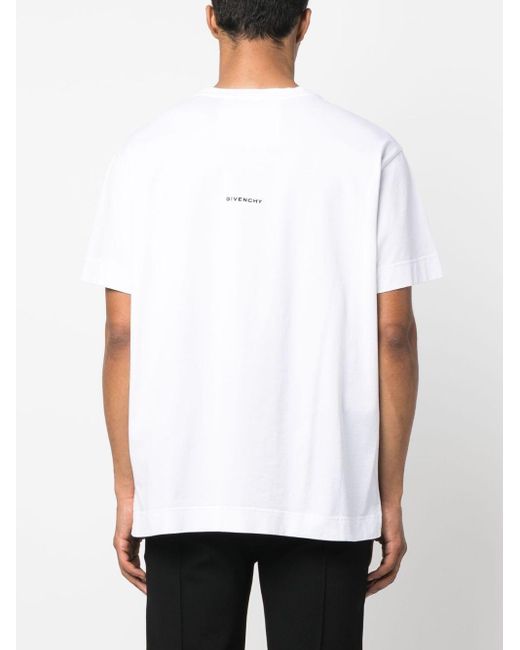 Givenchy T-shirt Met Borduurwerk in het White voor heren