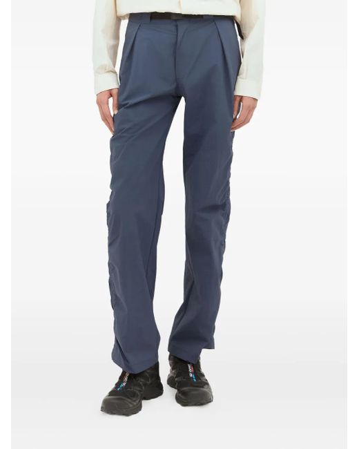 Dickies Blue Pleated-Detail Drawstring Trousers for men
