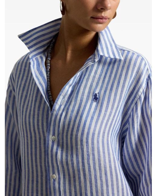 Polo Ralph Lauren Blue Striped Shirt