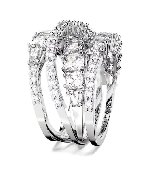 Swarovski White Twist Wrap Ring