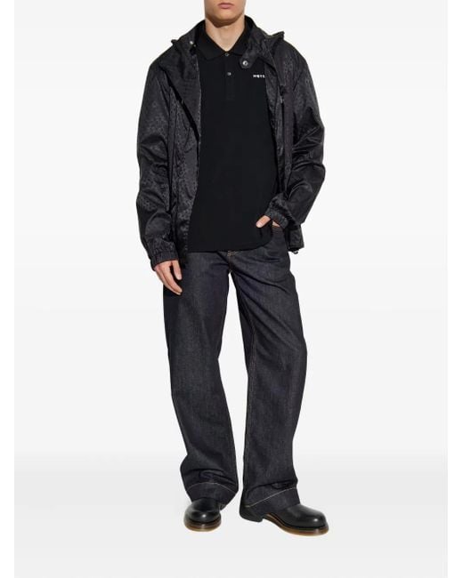 McQueen Black Hooded Jacket for men