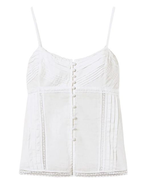 Twinset レースディテール タンクトップ White