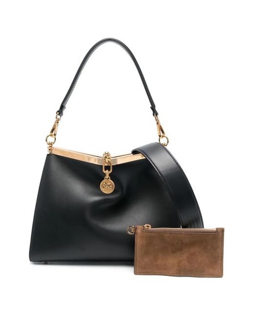 Etro White Medium Vela Bag