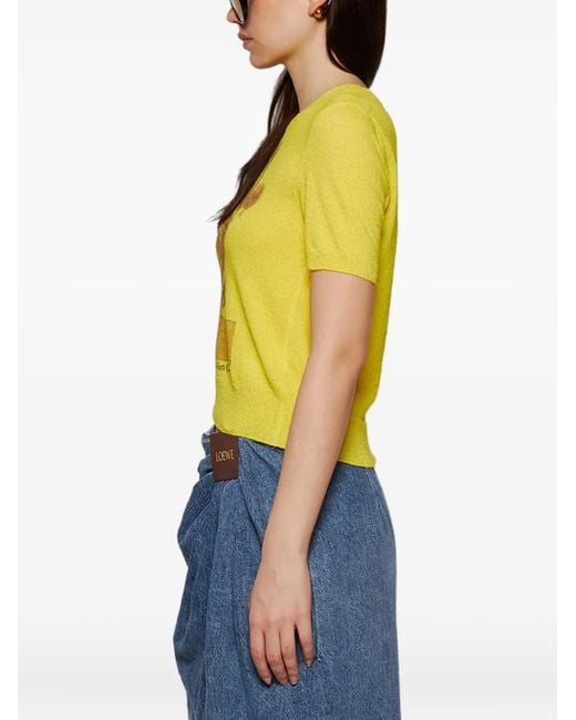 Loewe Yellow Vincent Van Gogh Floral-Print T-Shirt