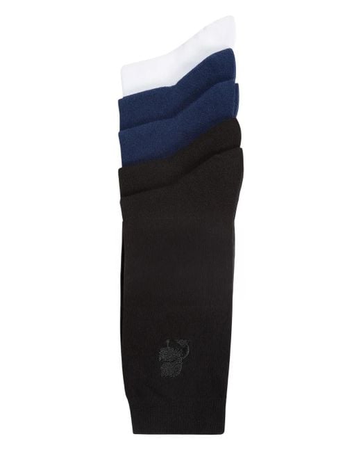 Karl Lagerfeld Kameo Socken mit Logo (5er-Set) in White für Herren