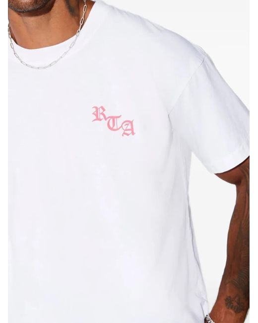 メンズ RTA Colt ロゴ Tシャツ White