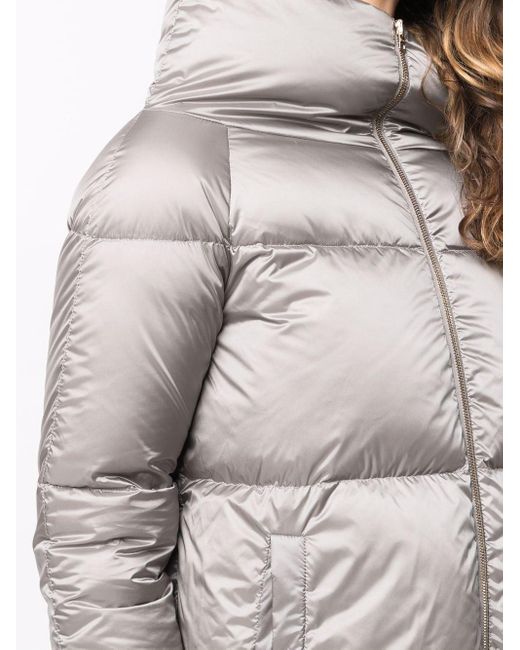 funnel neck puffer jacket women's