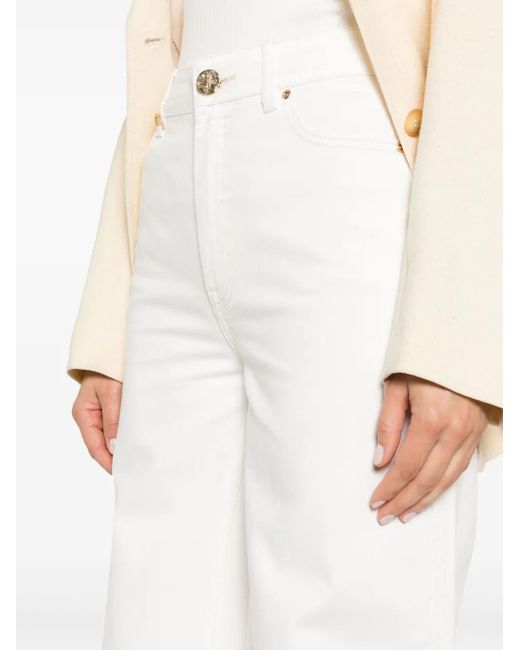 Zimmermann White Matchmaker Wide-leg Jeans
