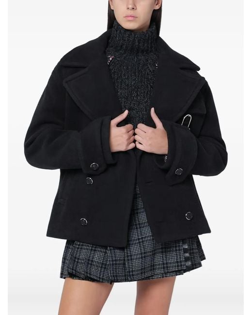 DURAZZI MILANO Blue Melange Wool Jacket