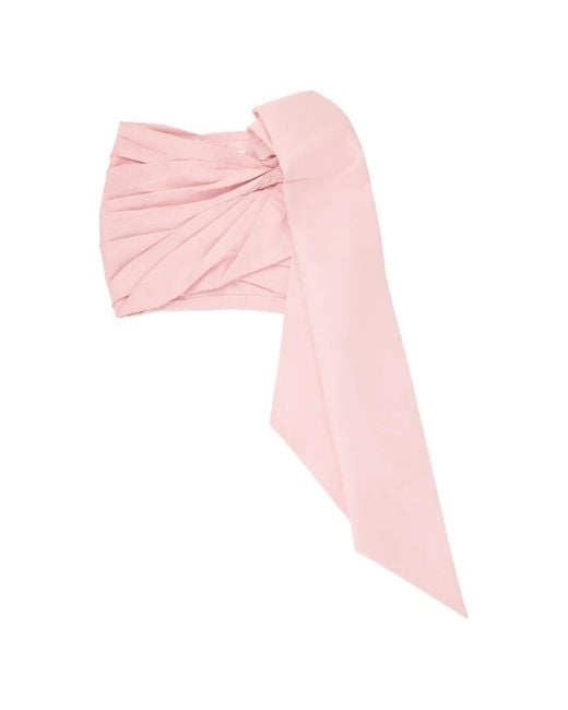 Area Pink Taffeta Knot Skirt