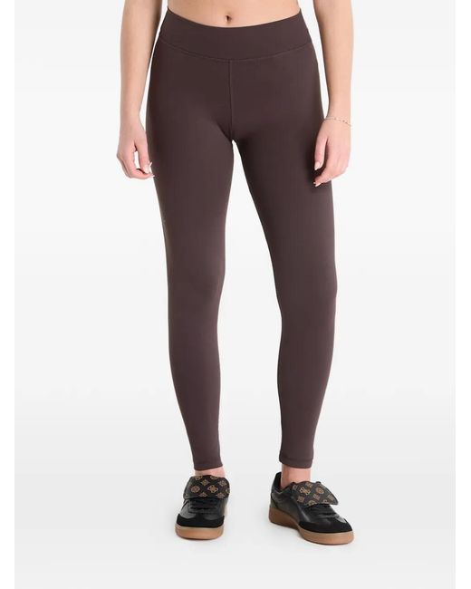 Guess Brown Logo-Print Leggings