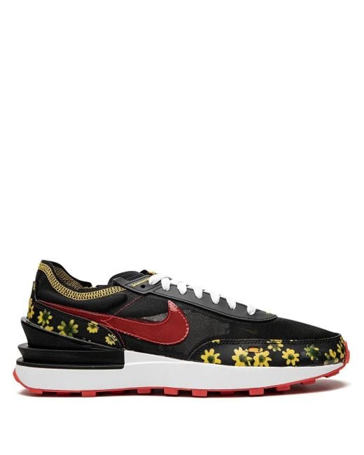 Nike Black Waffle One "Sunflower" Sneakers