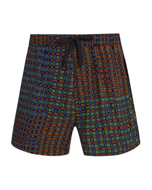 Osklen Shorts Met Grafische Print in het Gray voor heren