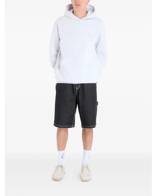 Dime White Cursive Small Logo Hoodie