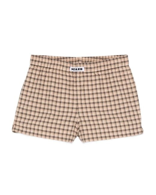 Ksubi Natural Plaid Boxer Shorts