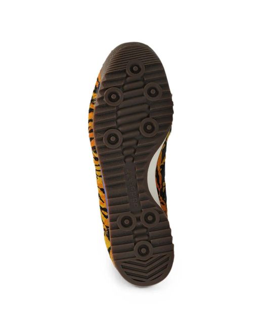 Adidas Orange Tiger-Print Sneakers