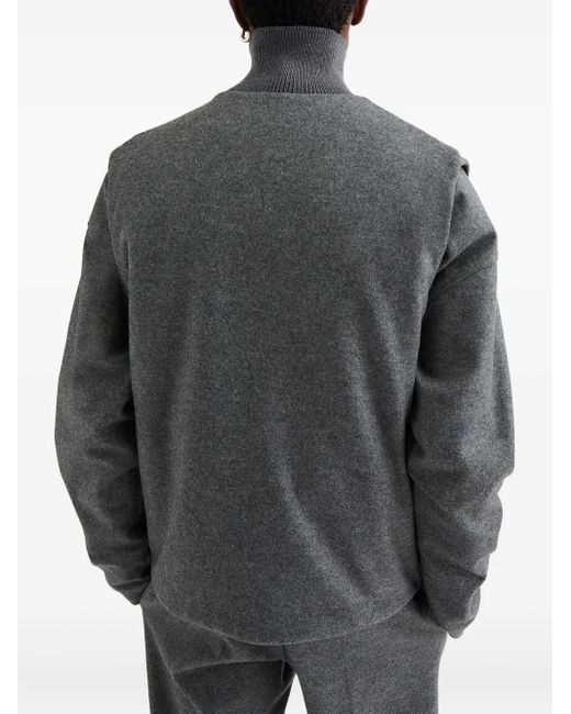 メンズ Jil Sander ウールベスト Gray