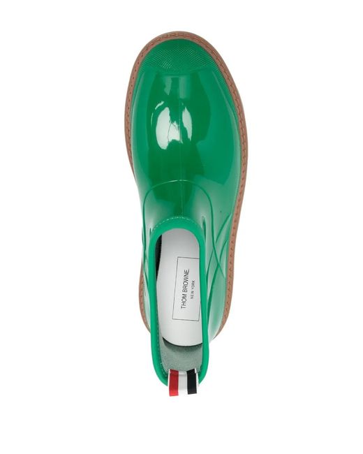 Thom Browne Green Garden Ankle Boots for men