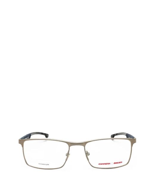 Carrera Gray Rectangle-Frame Glasses for men