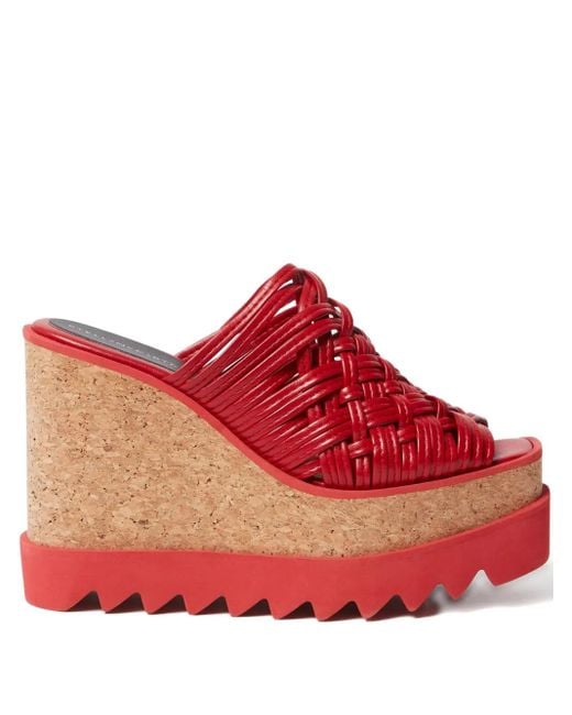Stella McCartney スニークエリス ミュール Red