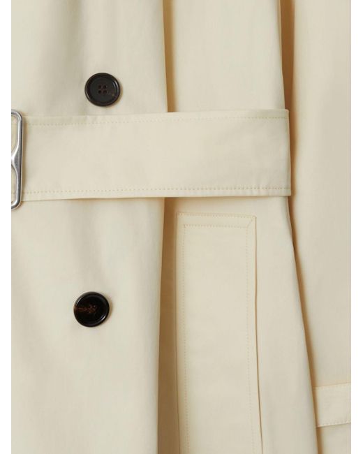 Burberry Natural Short Belted Trench Coat