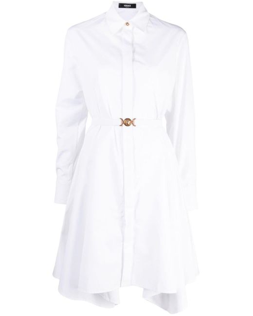 Versace Mini-blousejurk in het White