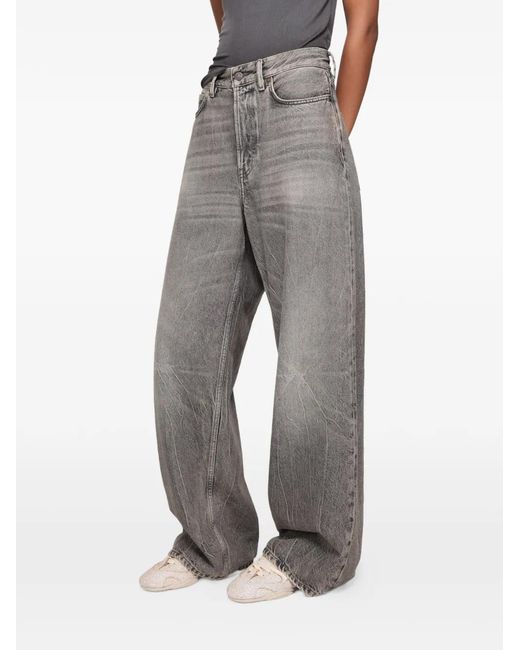 Acne Gray Loose Fit Jeans