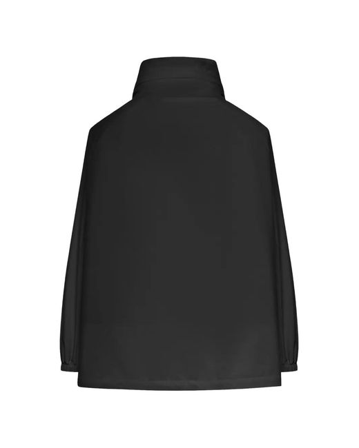 Moorer Black Zip High-Neck Jacket