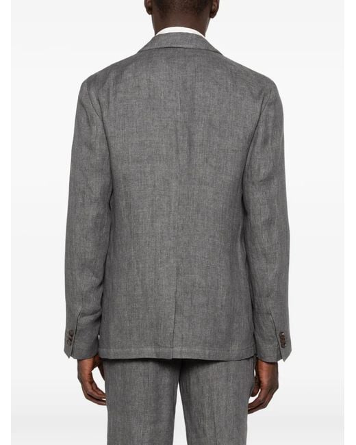 Etro Gray Blazer With Patch Pockets for men
