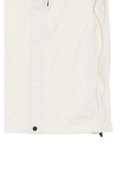 Alpha Tauri White Hooded-Neck Jacket for men