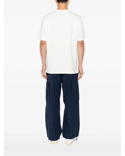 KENZO White Logo-Print T-Shirt for men