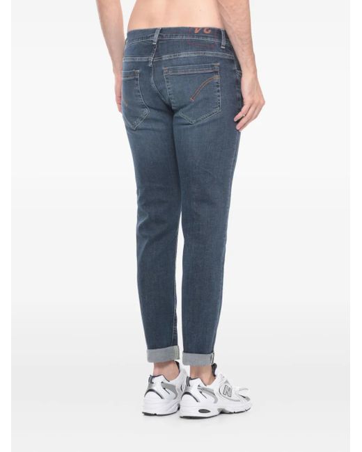 Dondup Blue Cuffed Pocket Jeans for men