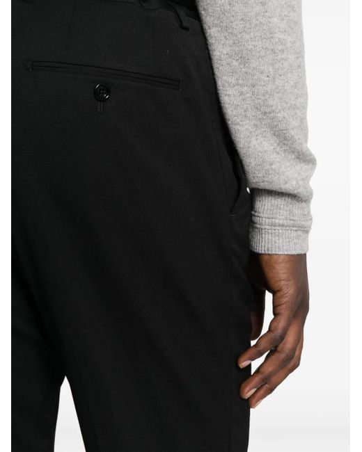 Lardini Black Slim-Fit Tailored Trousers for men
