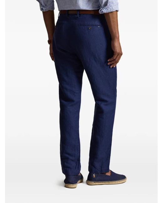 Polo Ralph Lauren Blue Manhasset Houndstooth Trousers for men