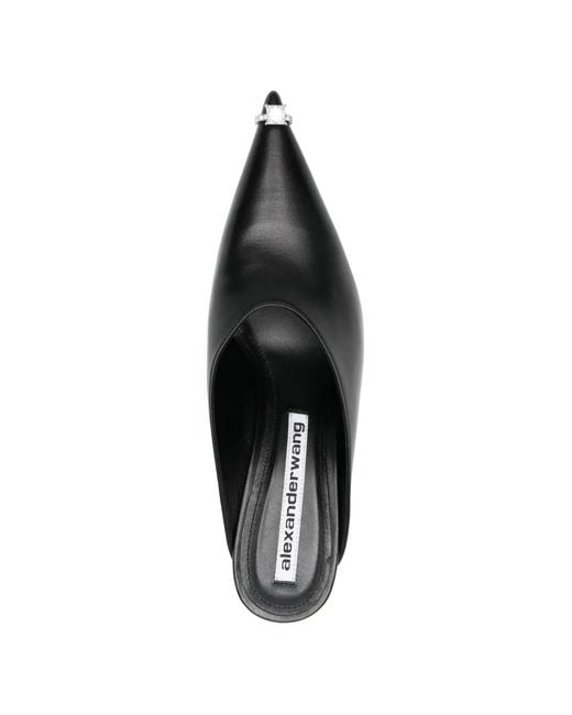 Alexander Wang Black Akilita 65Mm Ring Mule