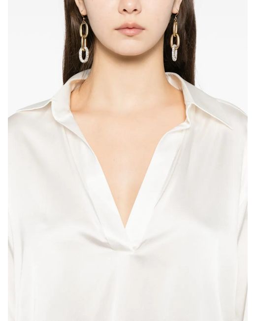 Tom Ford White Satin Blouse