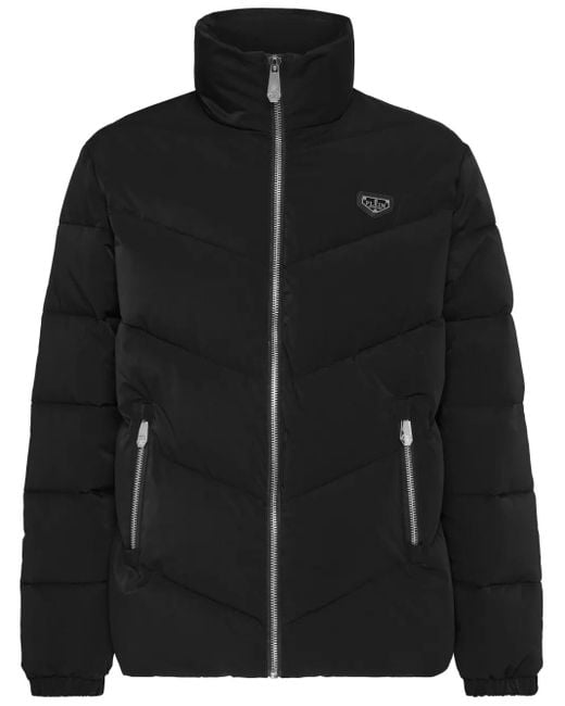 Philipp Plein Black Padded Jacket for men