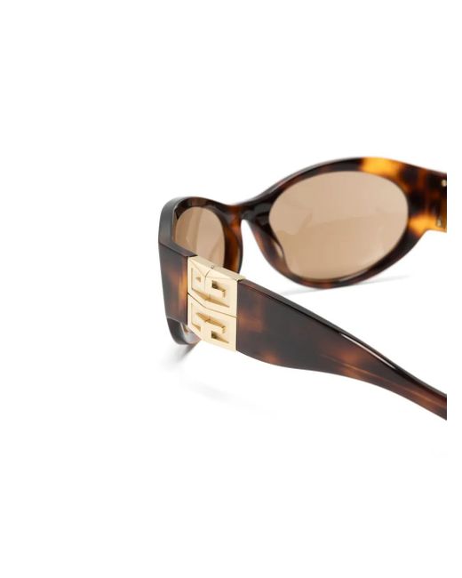 Givenchy Natural 4G-Motif Oversize-Frame Sunglasses