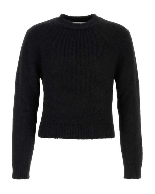 Jil Sander Black Alpaca-Blend Sweater for men