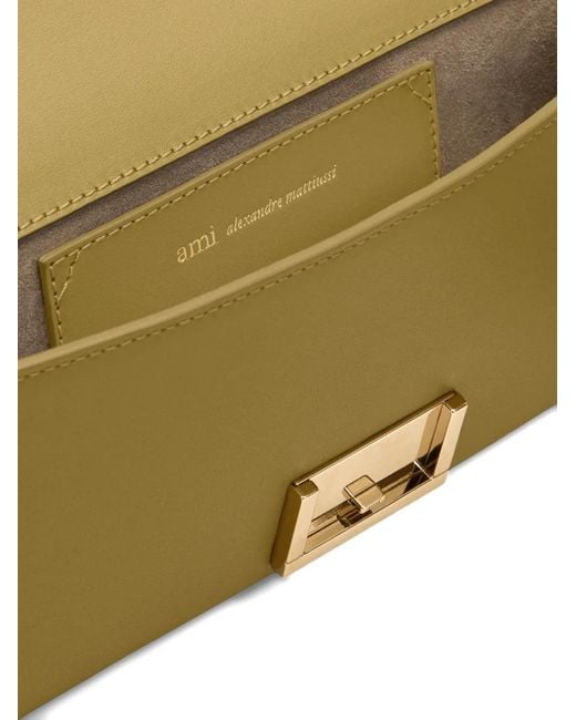 AMI Green Cow Leather Mimi Pouch