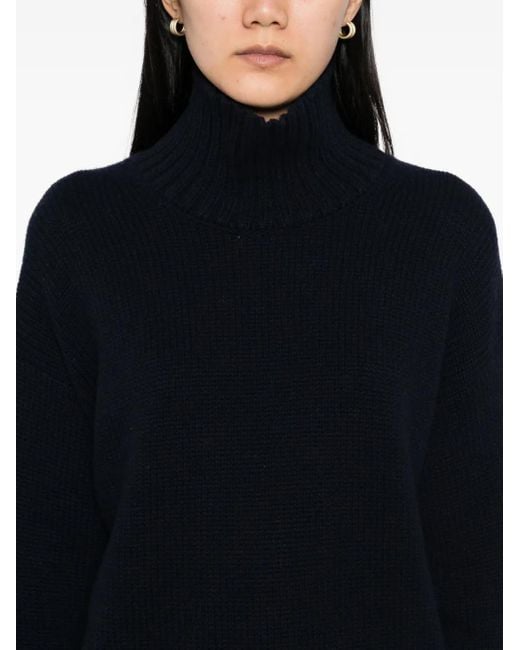N.Peal Cashmere ファンネルネック プルオーバー Black
