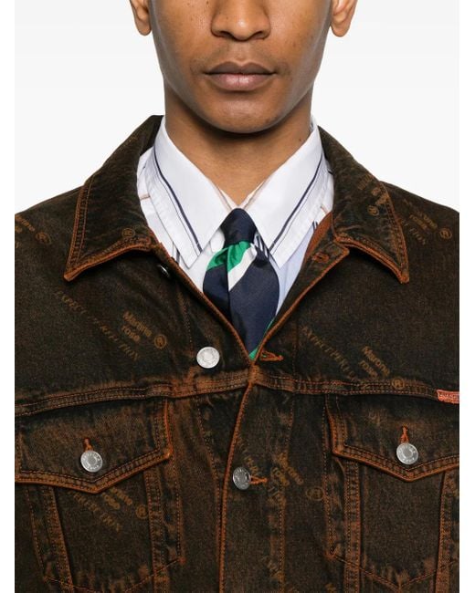 Martine Rose Brown Oversized Denim Jacket