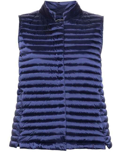 Save The Duck Blue Aria Quilted Vest